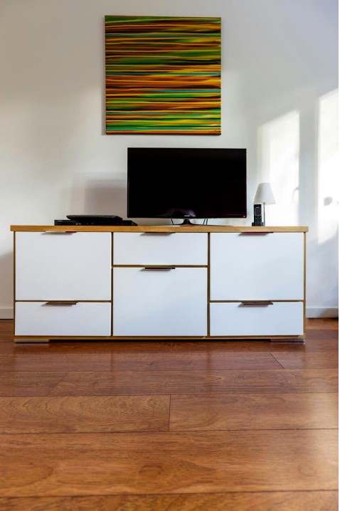 Corner floating shelves